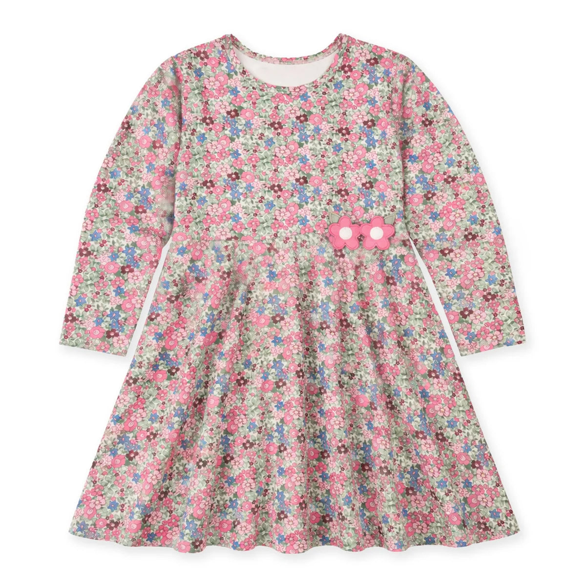 Floral Knit Dress with Flowers