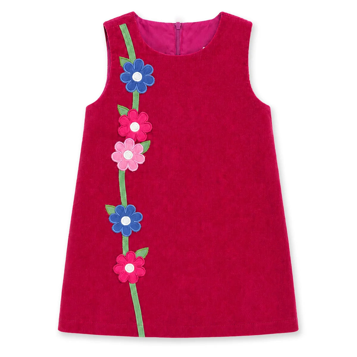 Corduroy Jumper w/ Flower