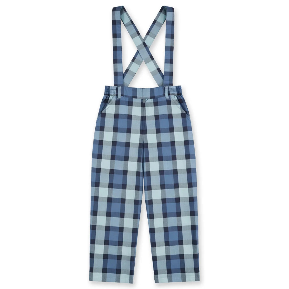 Plaid Pant with Removable Suspenders