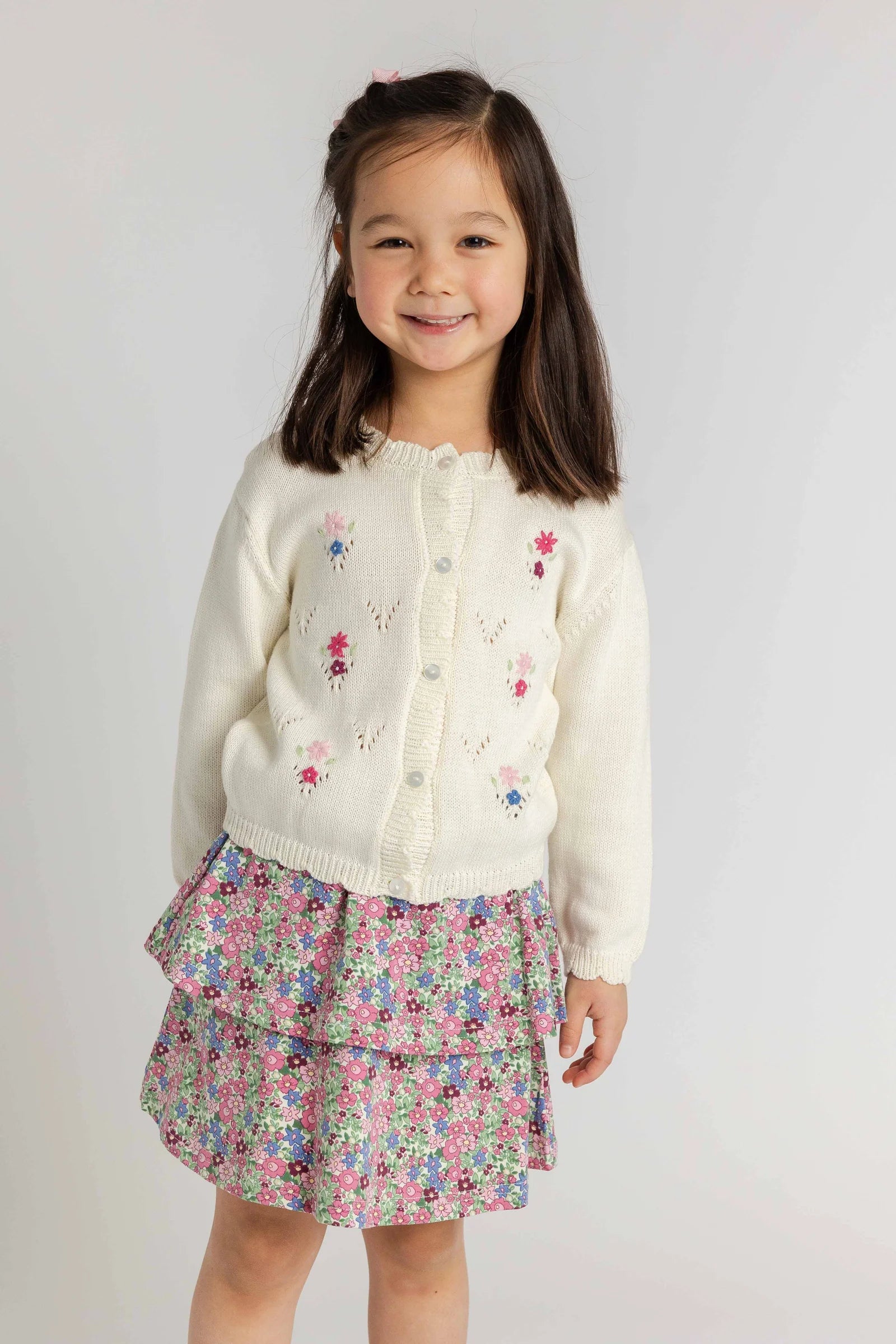 Floral Knit Skirt
