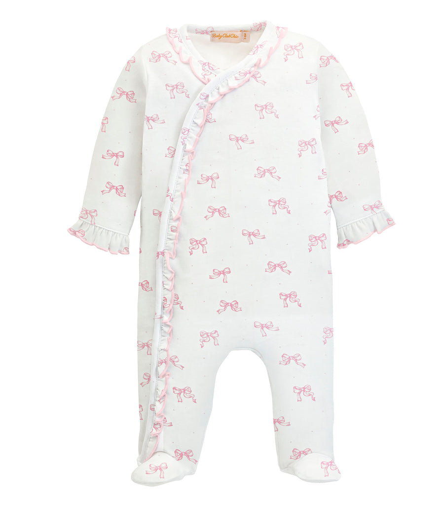 Pretty Bows Footie w/ Ruffle