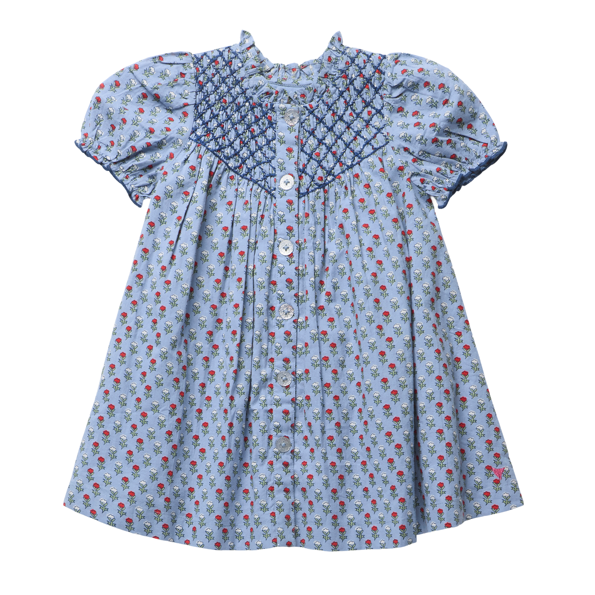 Lucia Dress - Light Blue Carnation
