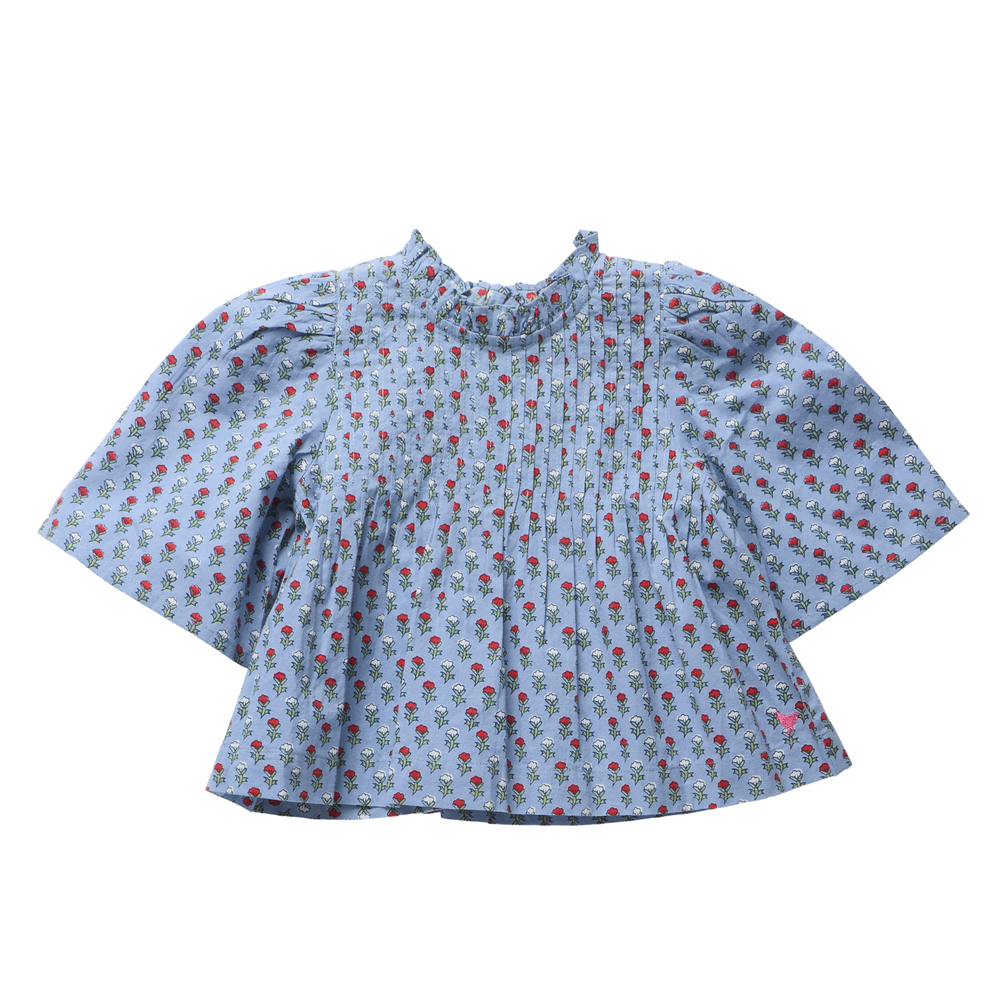 Jaipur Top + Short Set - Light Blue Carnation