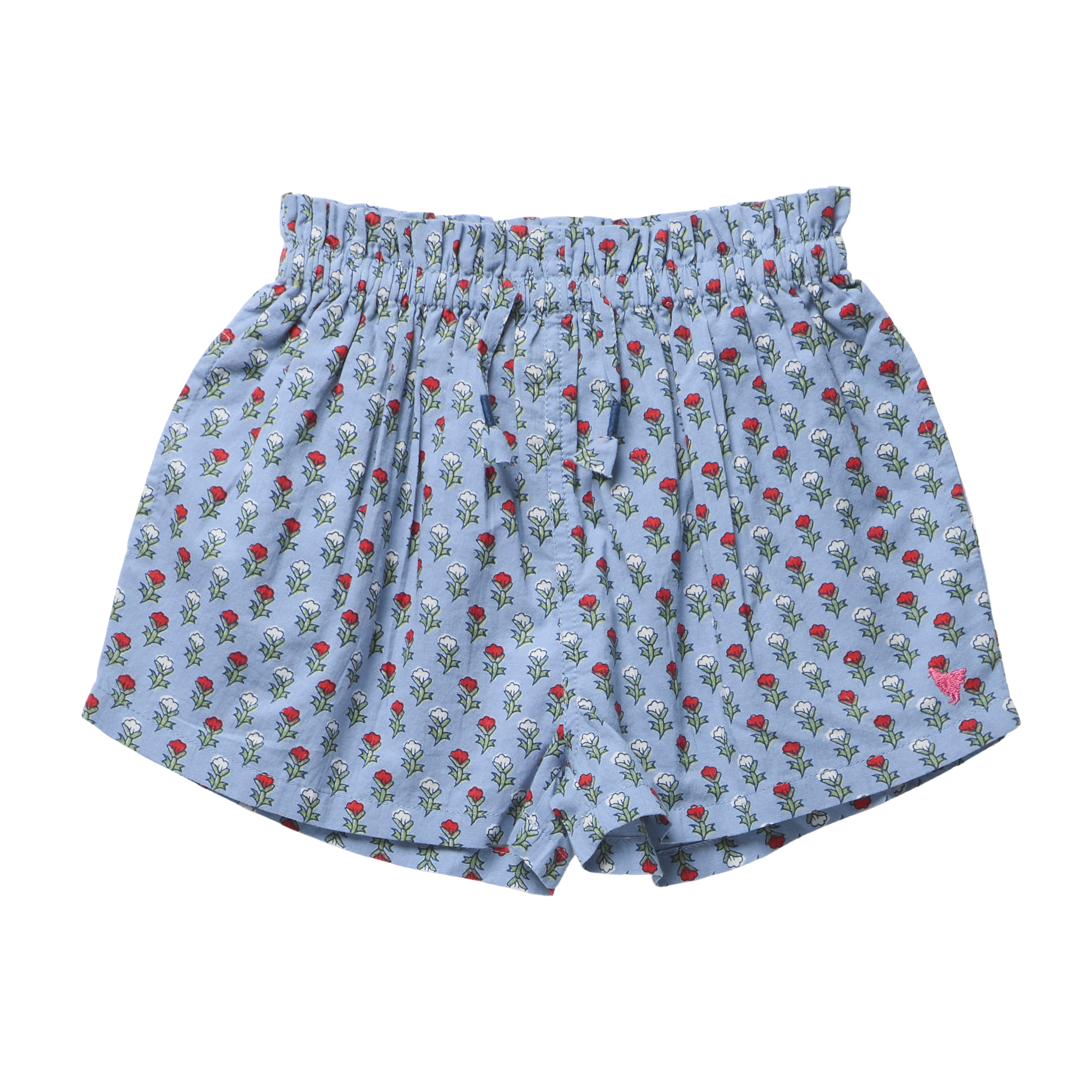 Jaipur Top + Short Set - Light Blue Carnation