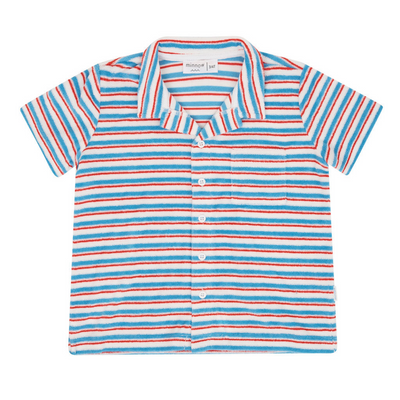 Jetty Stripe French Terry Button Up (Pre-Order)