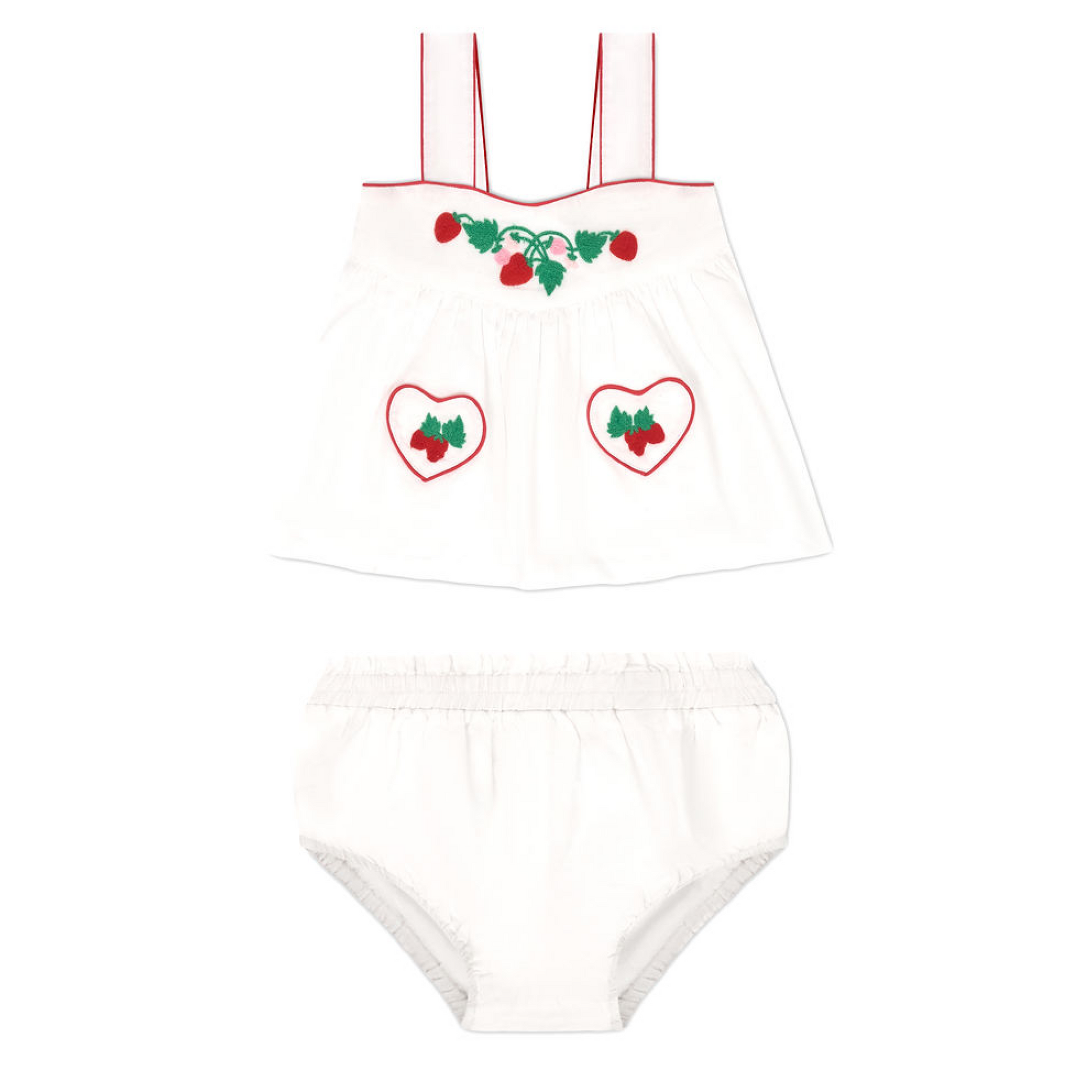 Baby Girls Heart Pocket Tank & Bloomer Set (Pre-Order)
