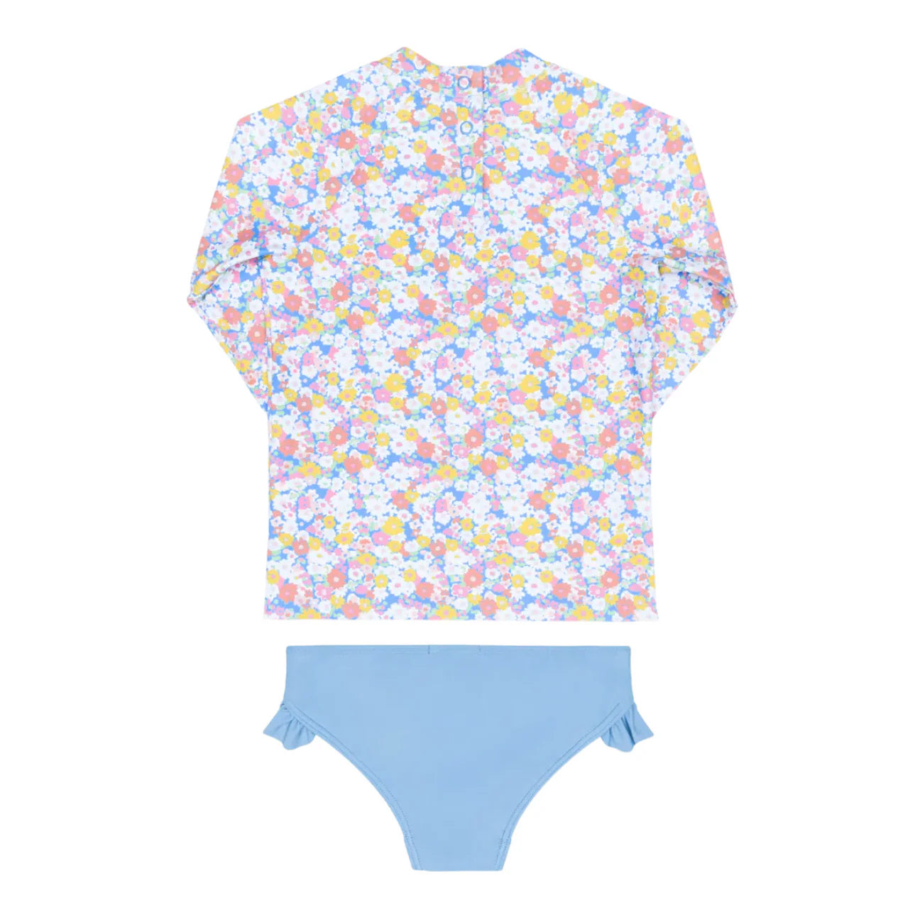 girls jasmine blossom ruffle rashguard set