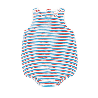 Baby Jetty Stripe French Terry Bubble Romper (Pre-Order)