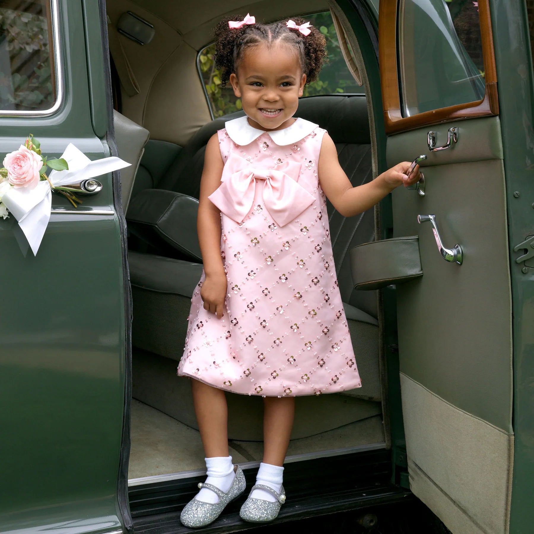 Peter Pan Collar Sequin Party Dress