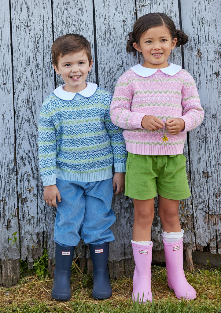 Banded Pant - Stormy Blue Corduroy