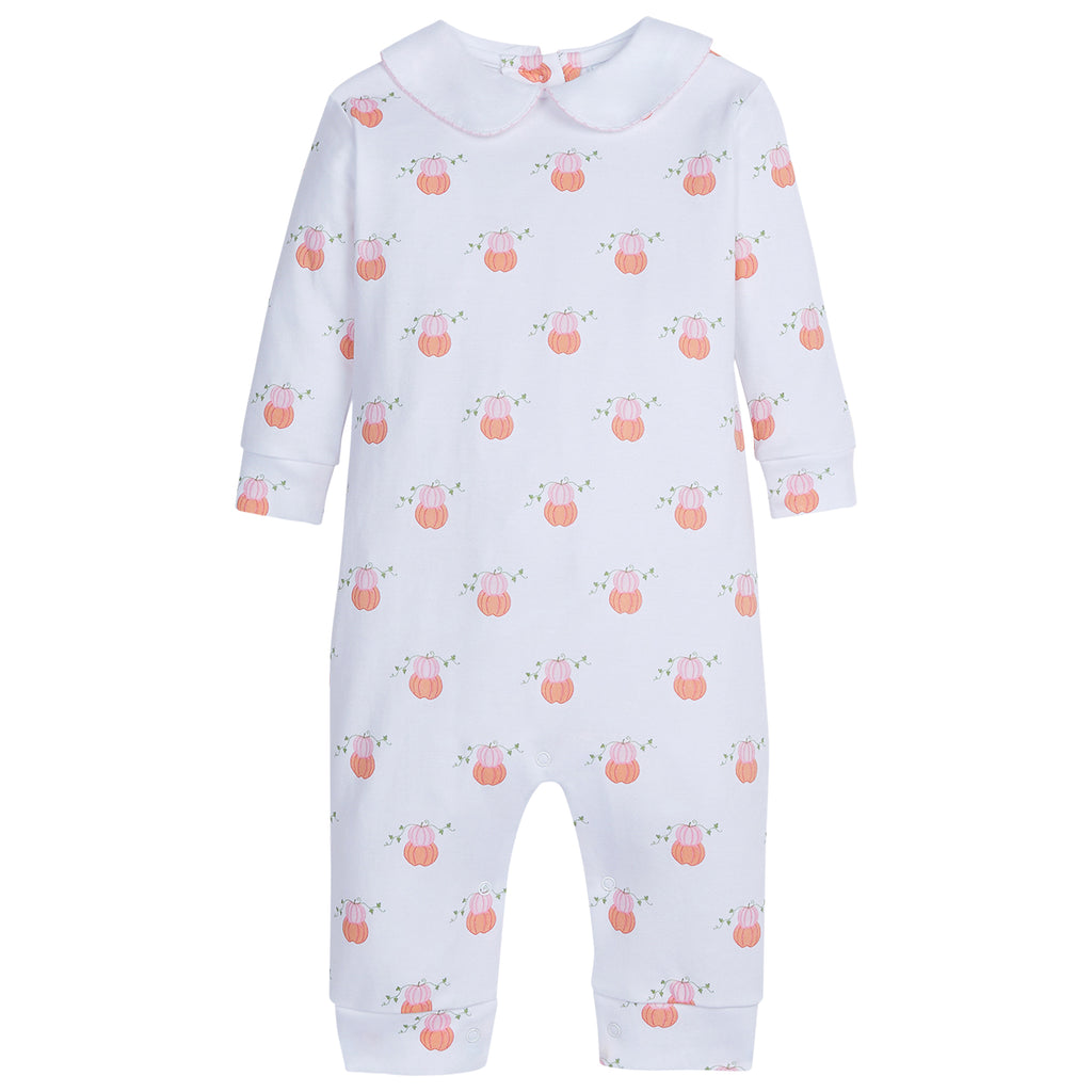 Girl Printed Playsuit - Pumpkin Stack