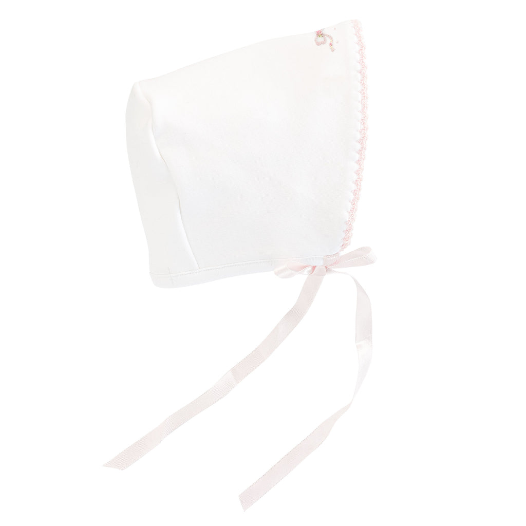 Pretty Bows Embroidered Bonnet