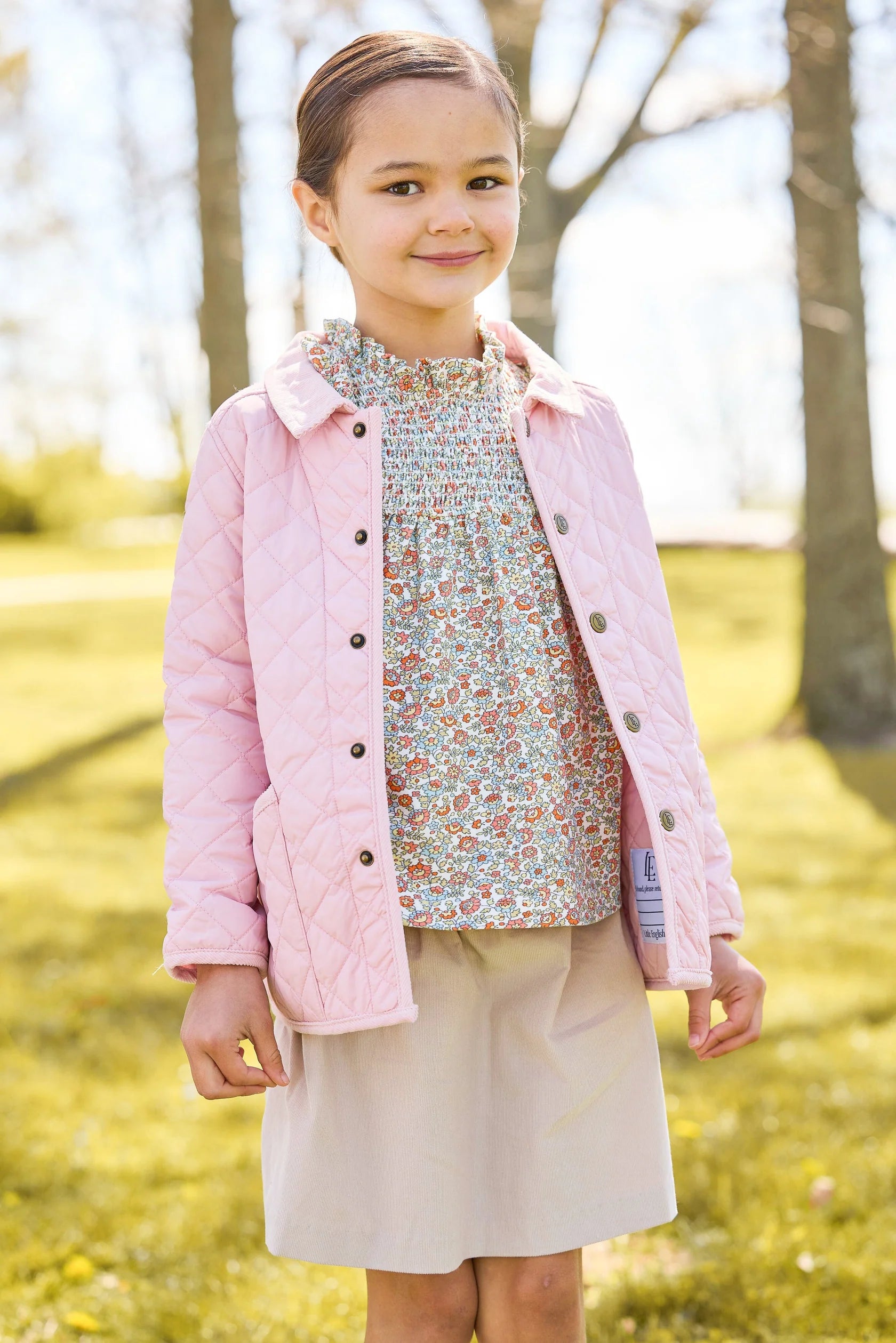 Classic Quilted Jacket- Light Pink