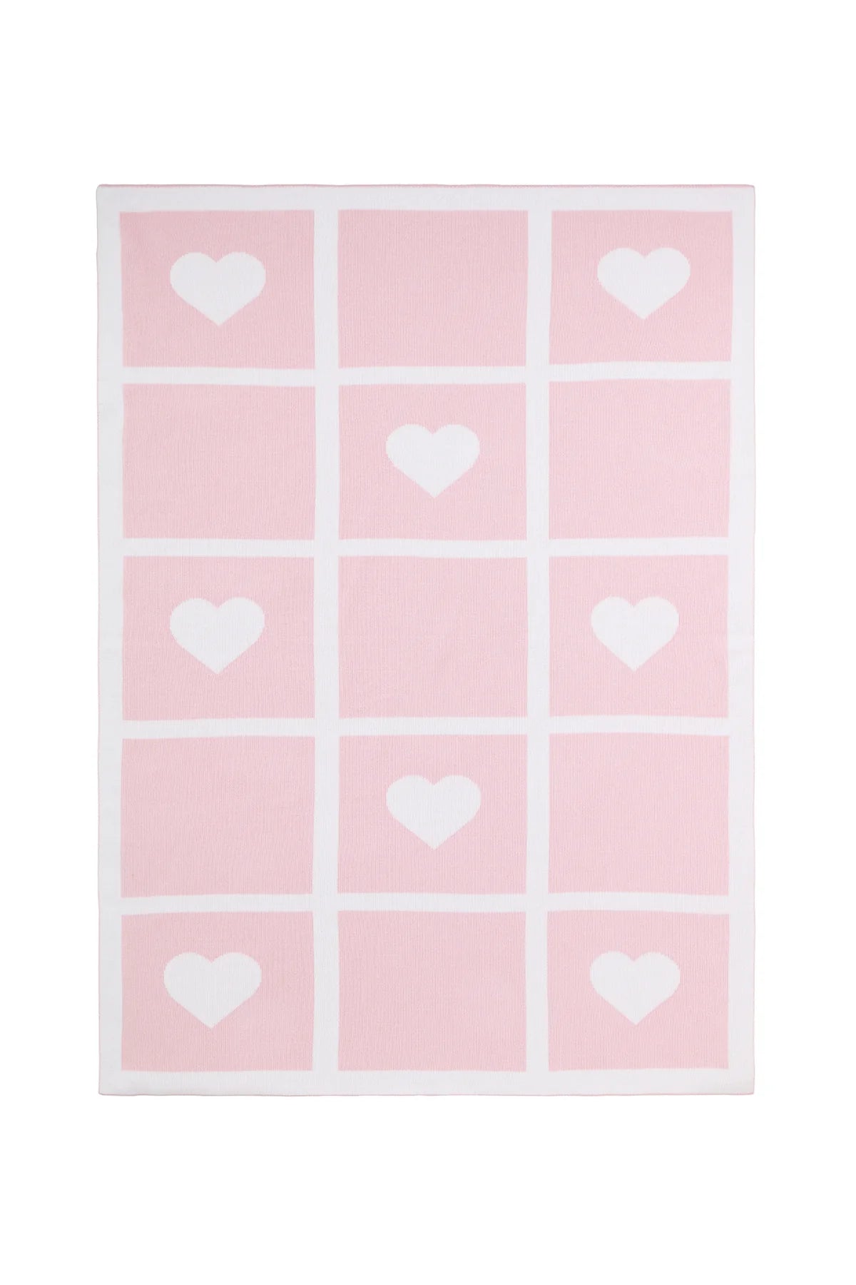 Heart Knit Blanket