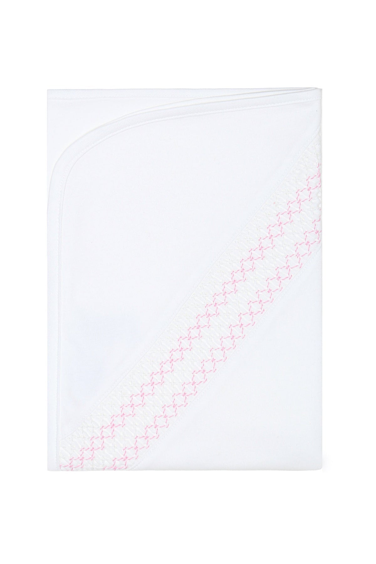 Signature Smocked Receiving Blanket
