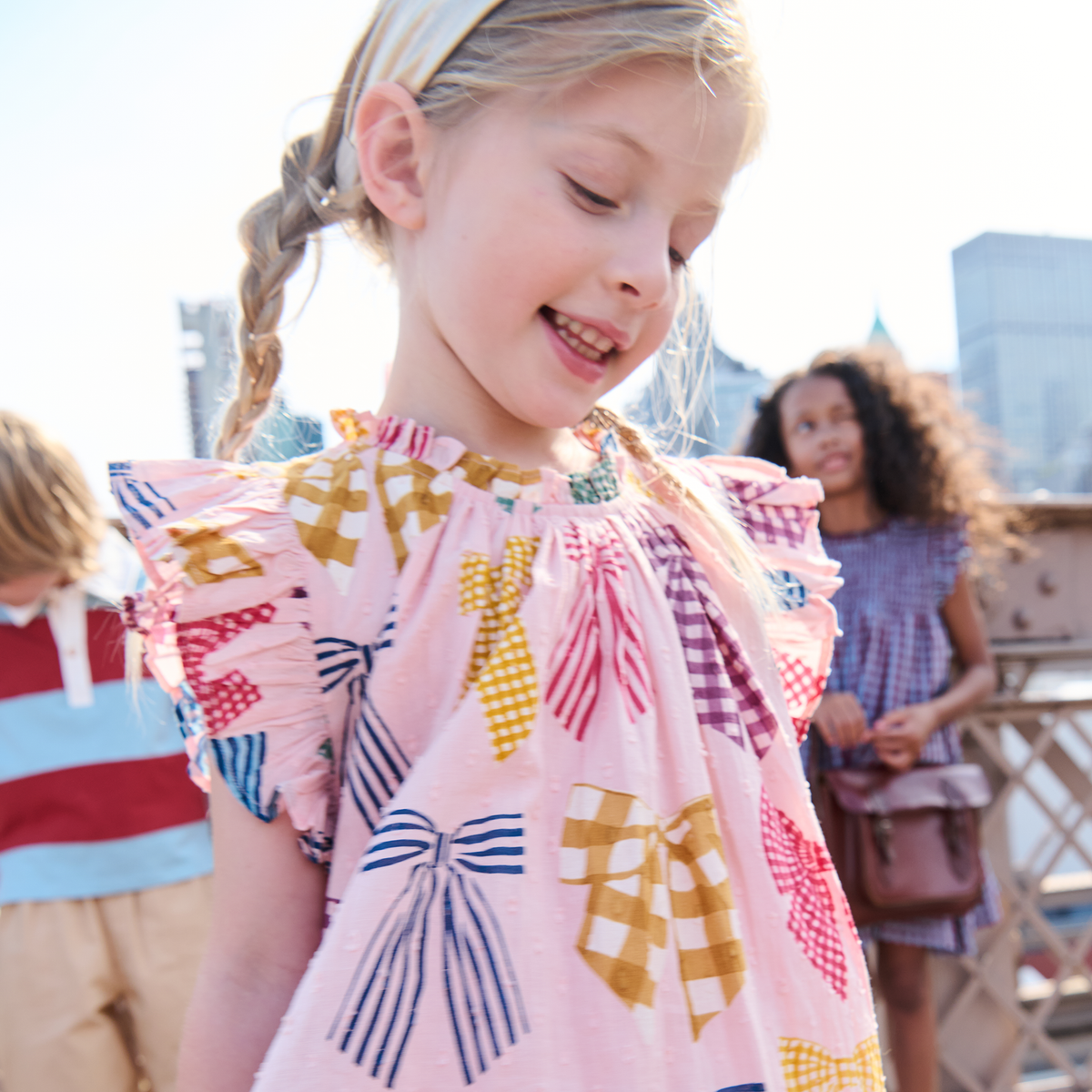 Harper Dress - Patterned Bows