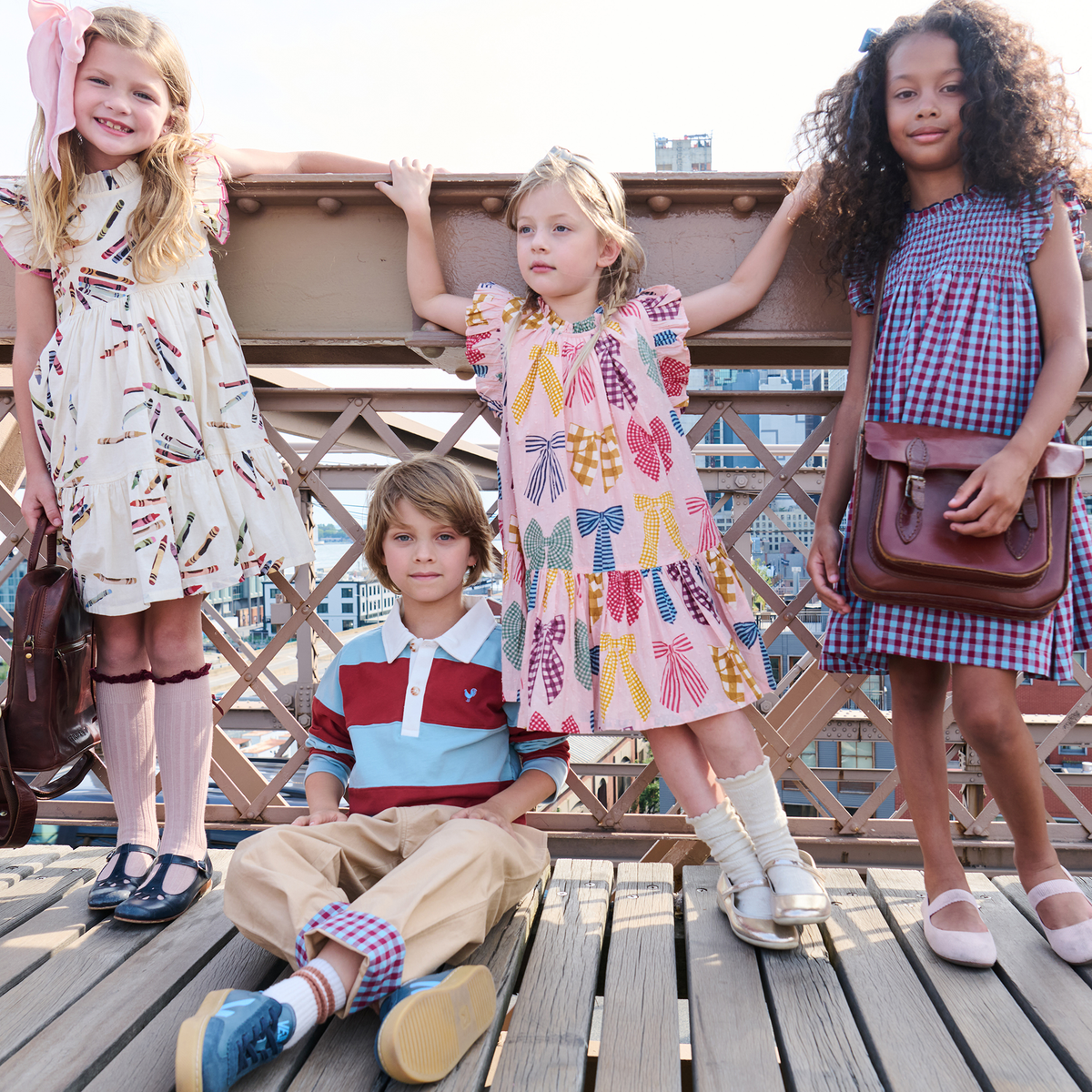 Harper Dress - Patterned Bows