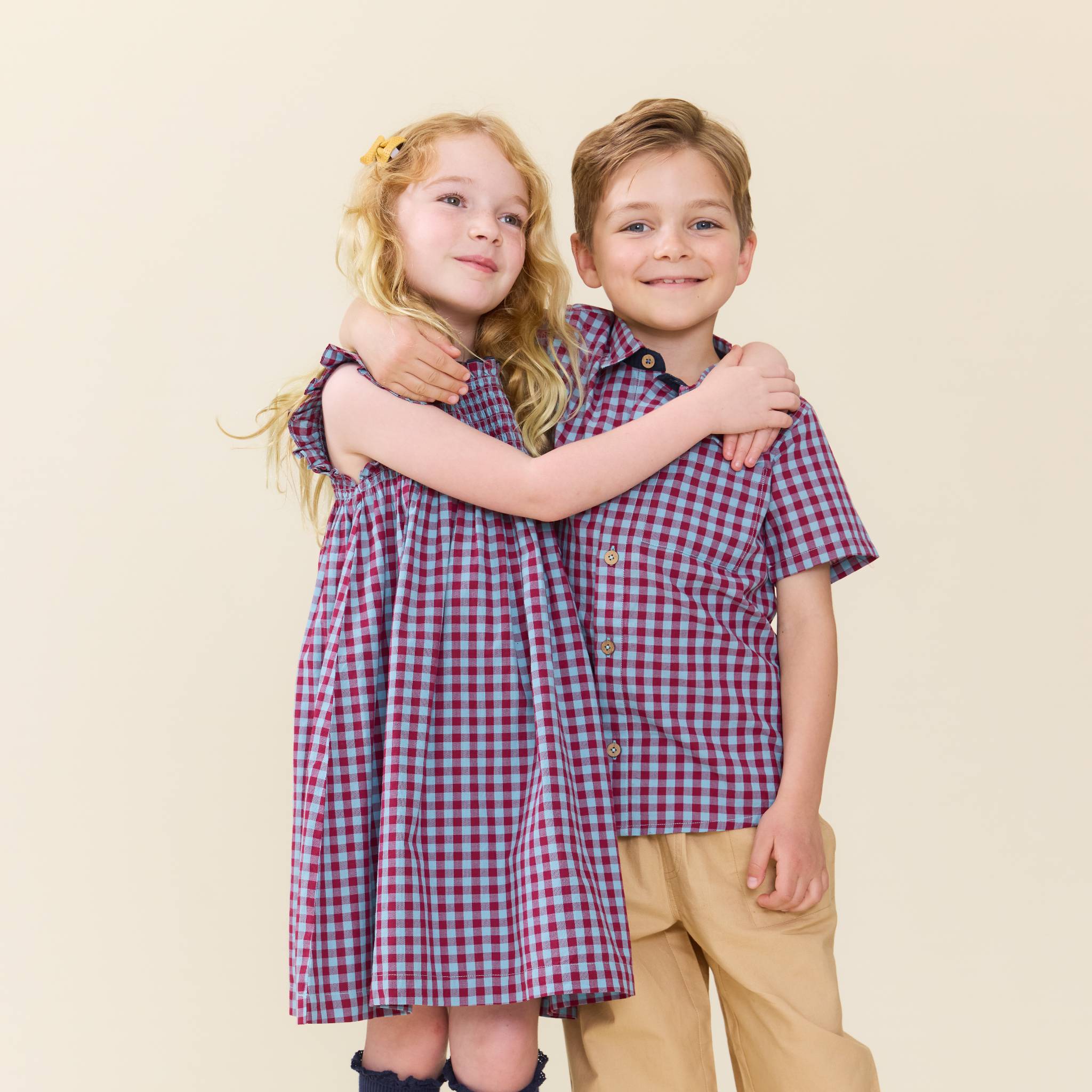 Jack Shirt - Red Light Blue Check