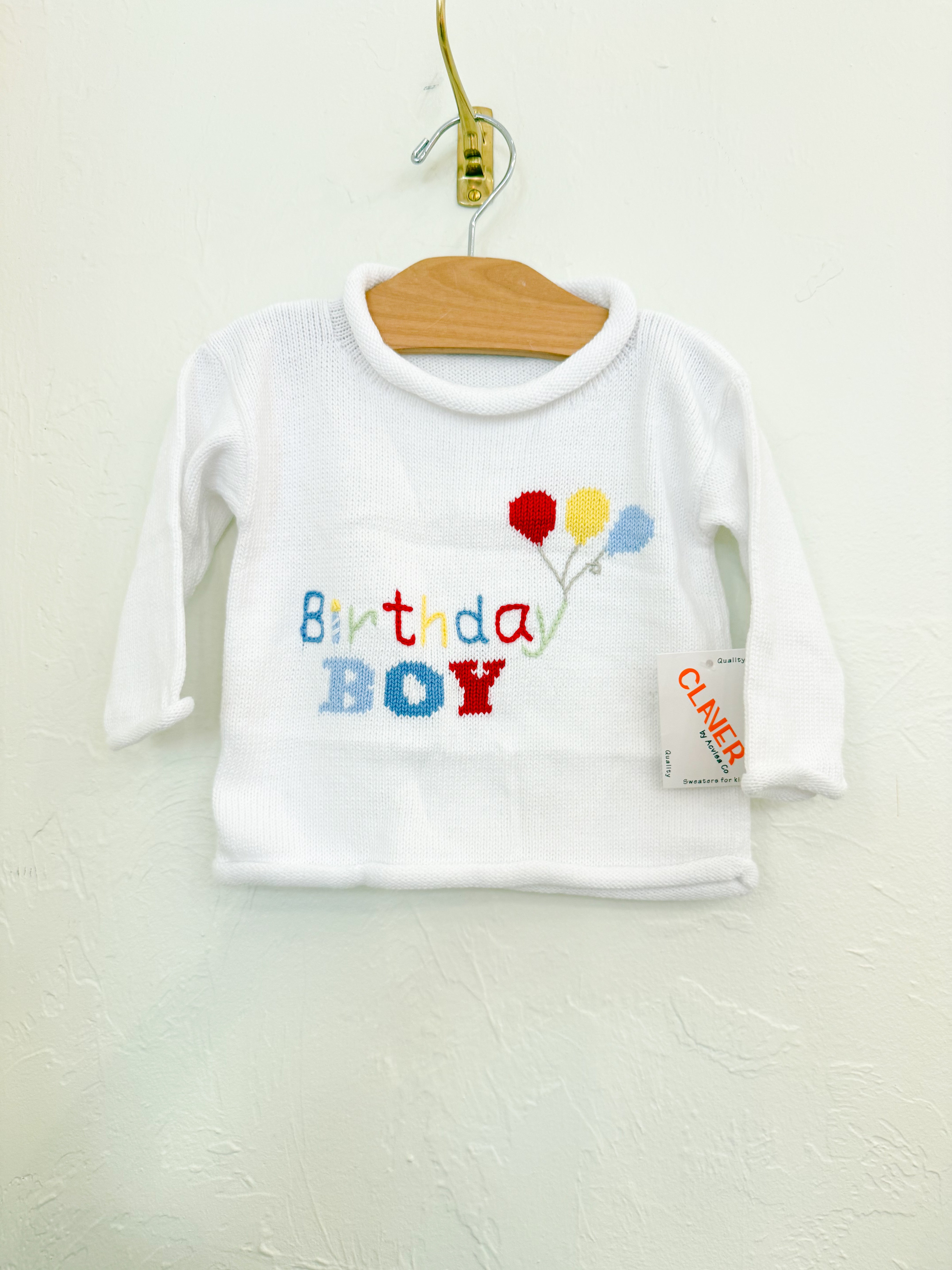 Birthday Boy Roll Neck Sweater