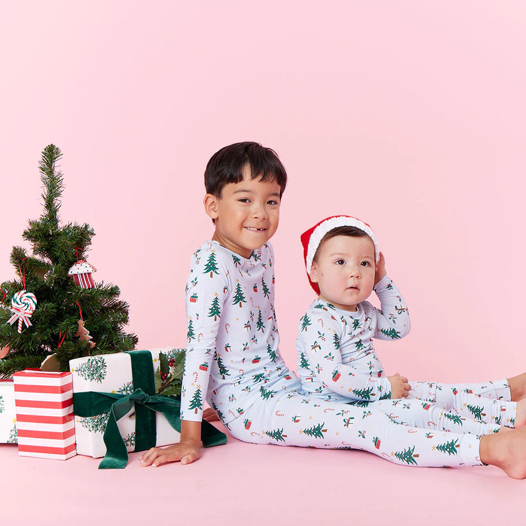 Kids Bamboo PJ Set - Holiday Cheer