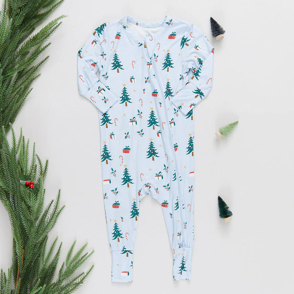 Baby Bamboo Romper - Holiday Cheer