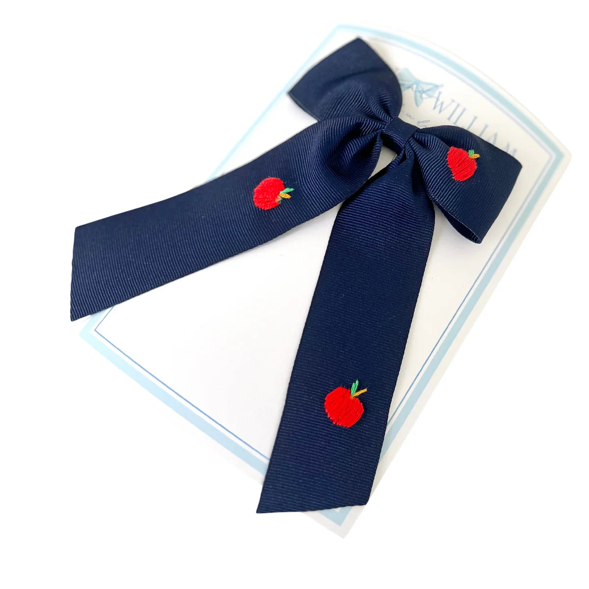 Medium Apple Orchard Bow- Navy
