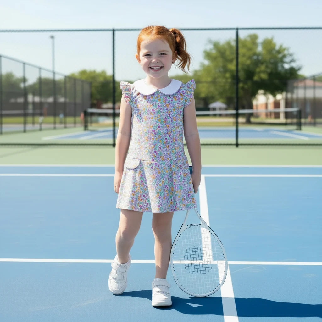 Fall Floral Tennis Dress