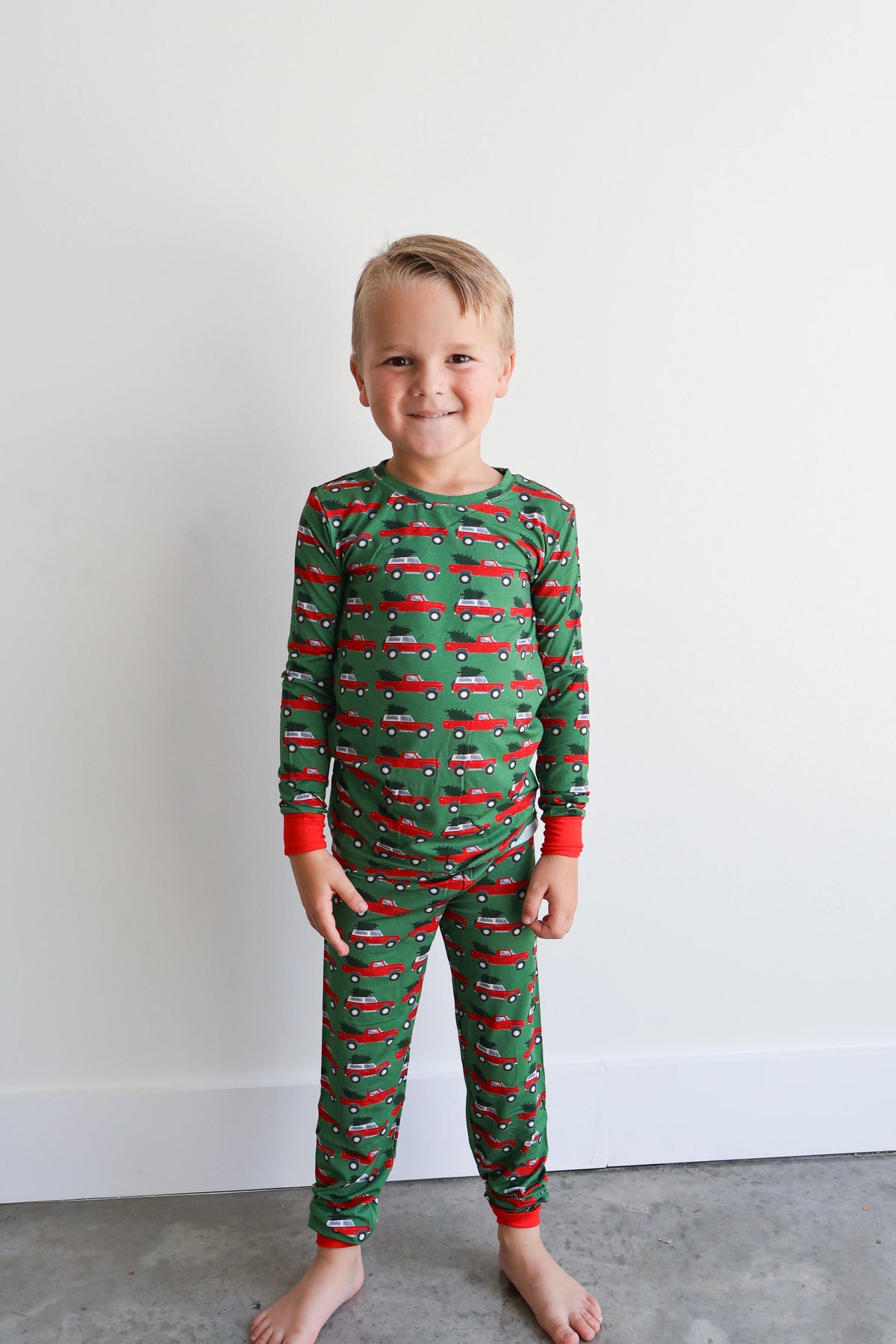 Loungewear Set- Christmas Trucks
