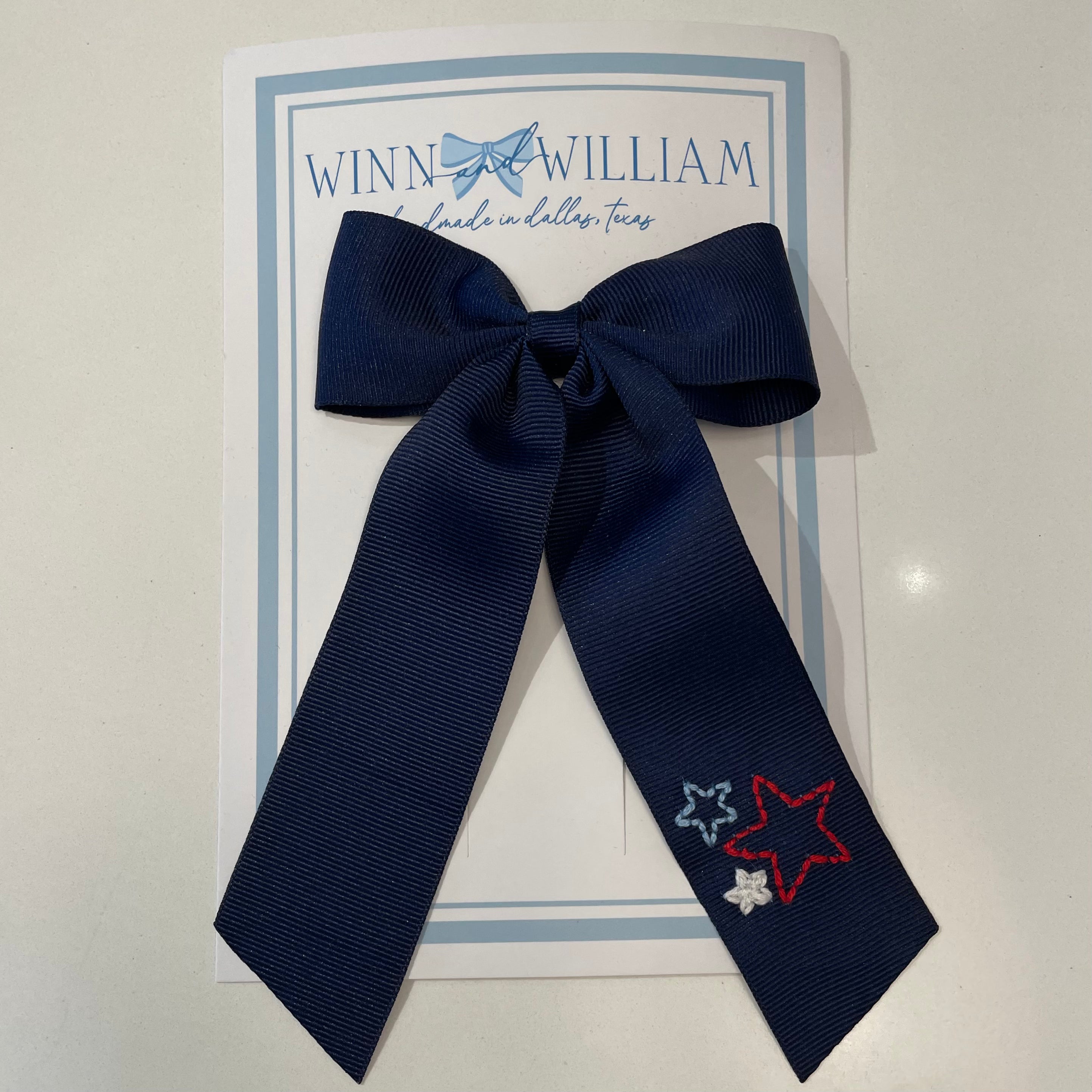 Patriotic Long Tail Bow