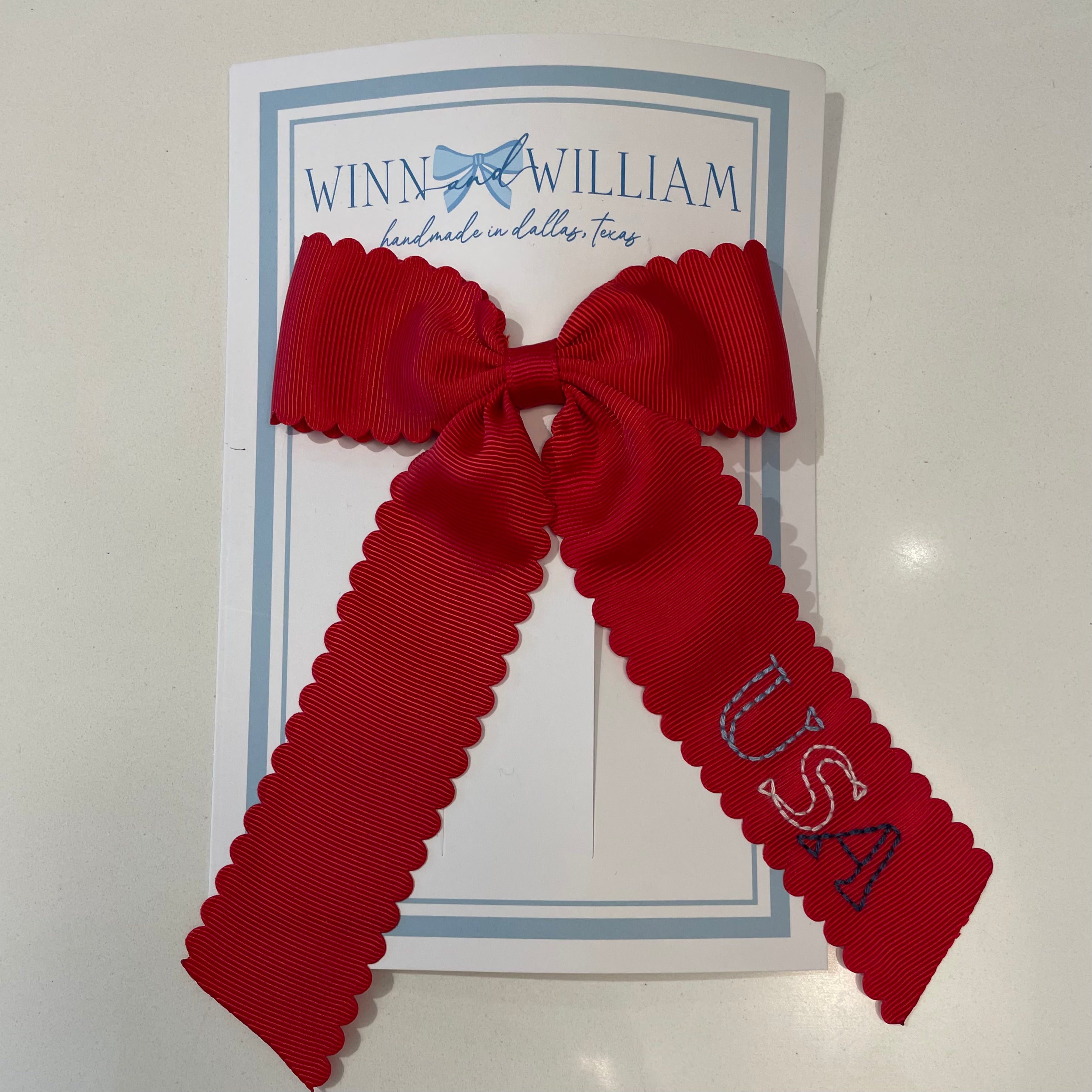 Patriotic Long Tail Bow