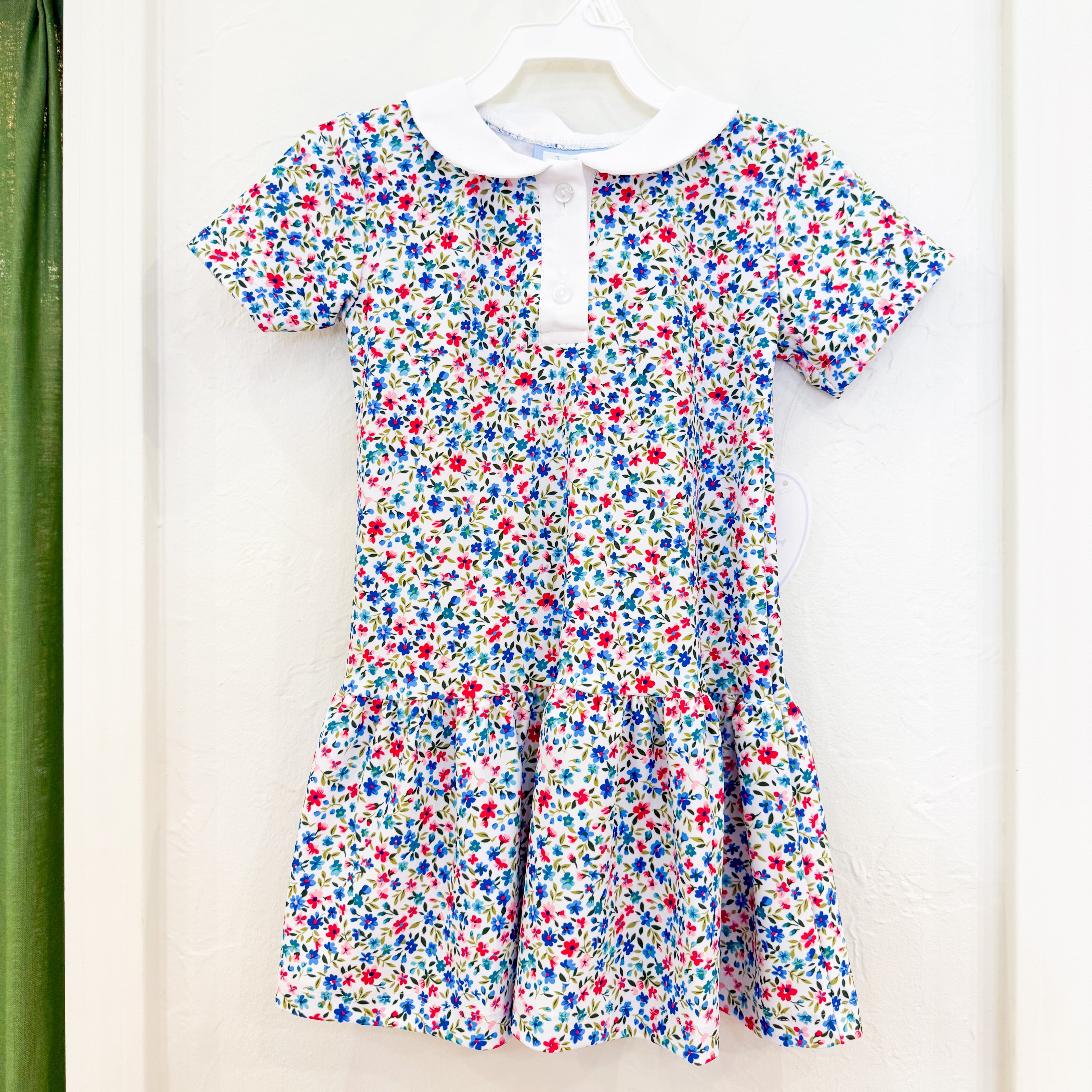 Blue Floral Tennis Dress