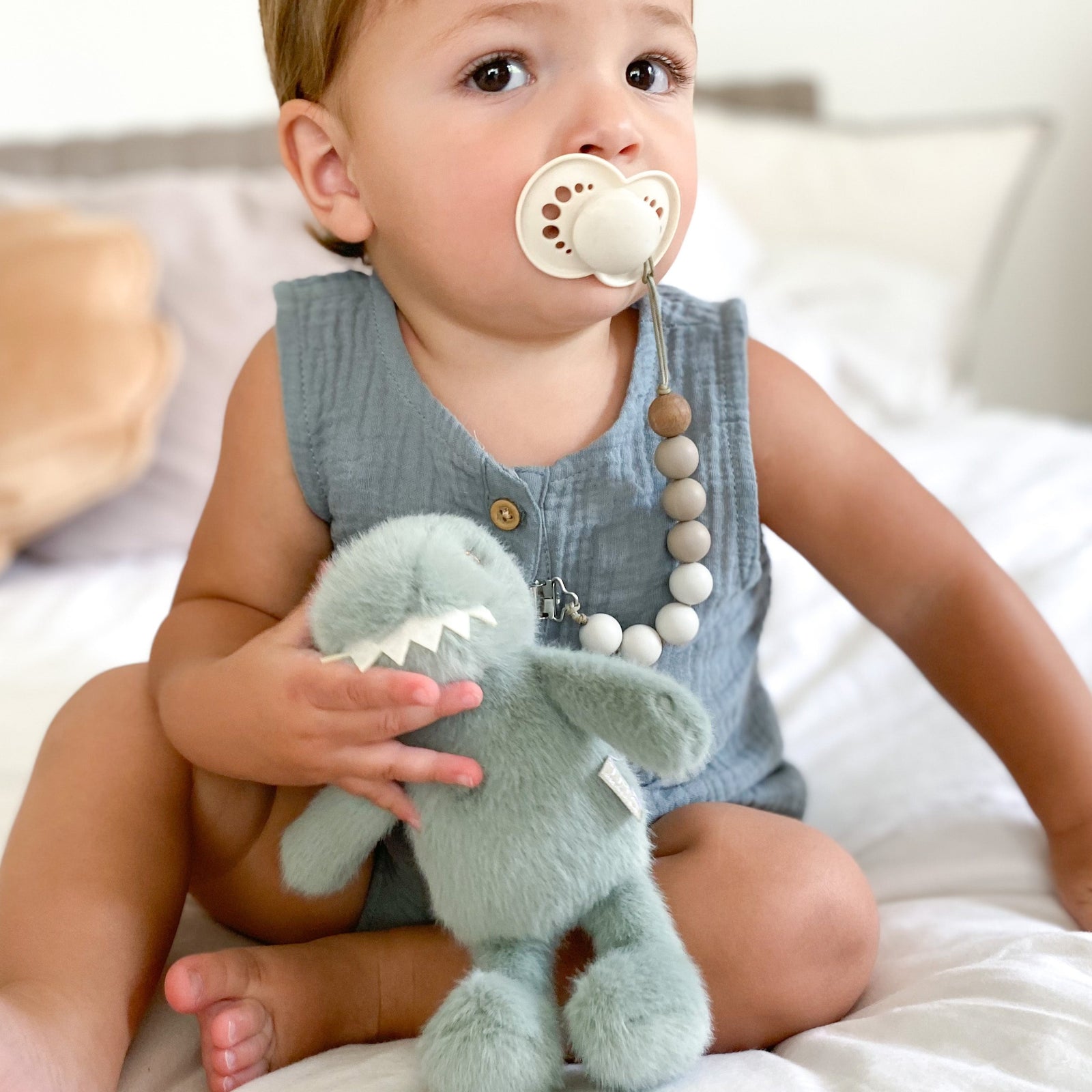 Tiny Dino Plush Rattle