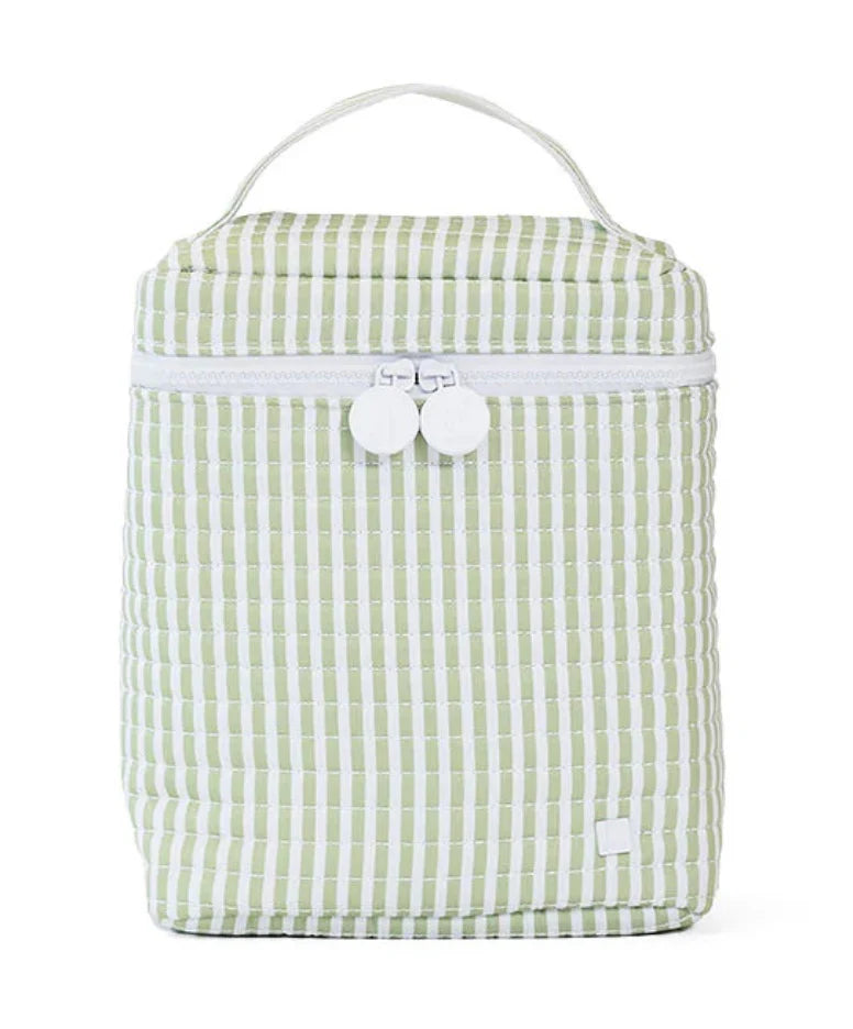 Quilted Go Go Lunch Bag- Pimlico Stripe Sage