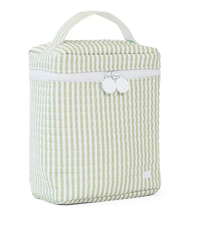 Quilted Go Go Lunch Bag- Pimlico Stripe Sage
