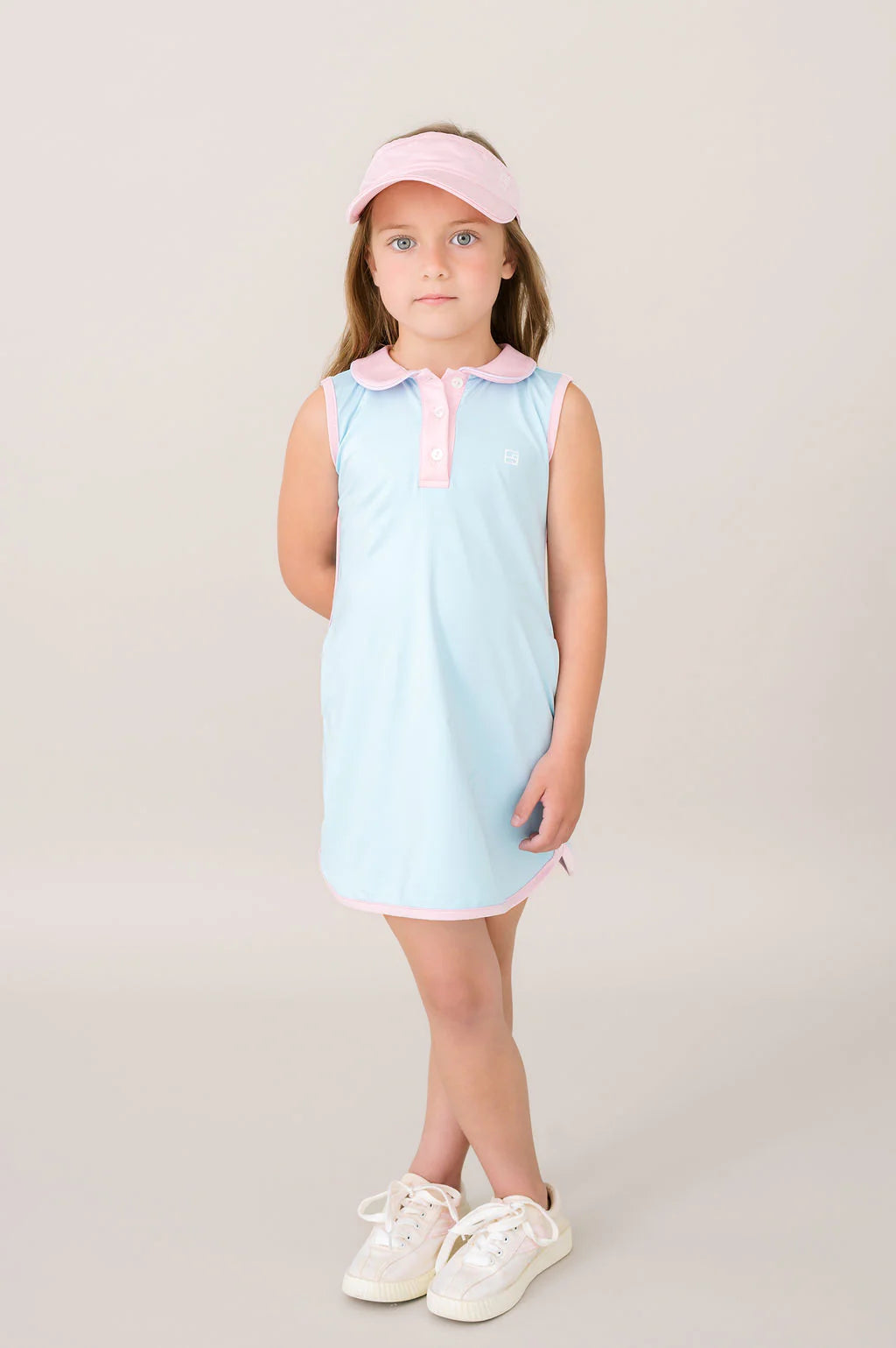 Presley Dress - Cotton Candy Blue, Cotton Candy Pink