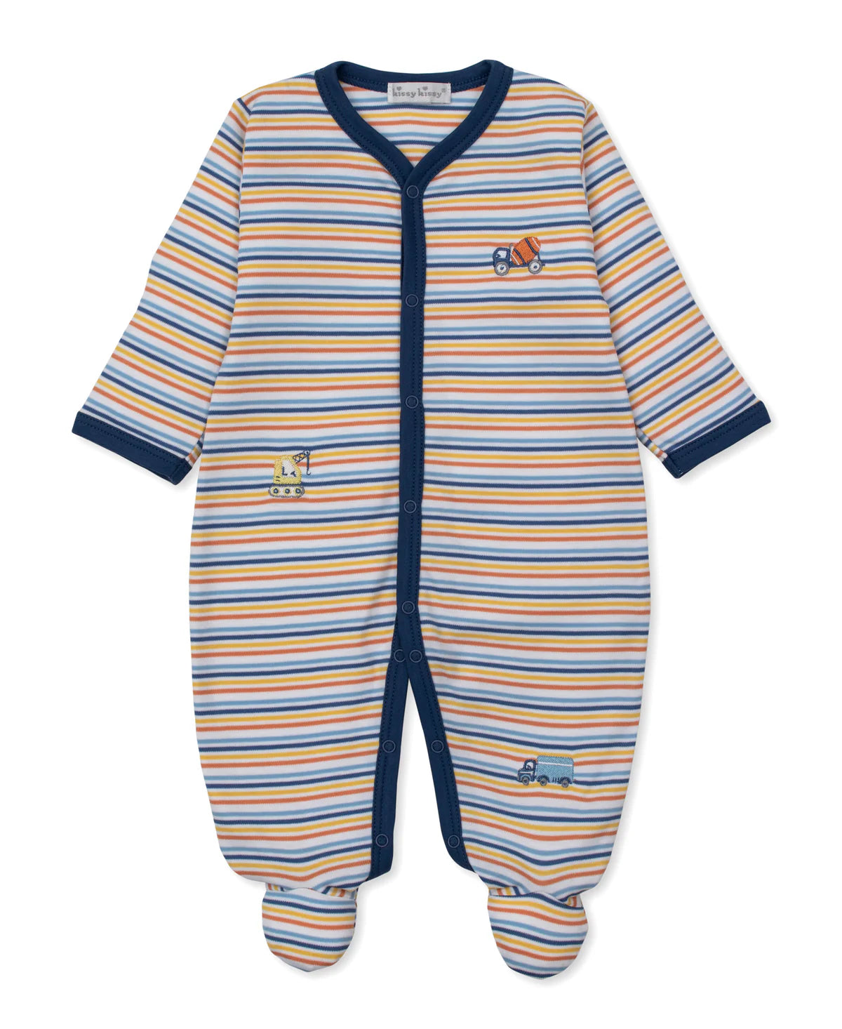 Construction Roadwork Stripe Footie