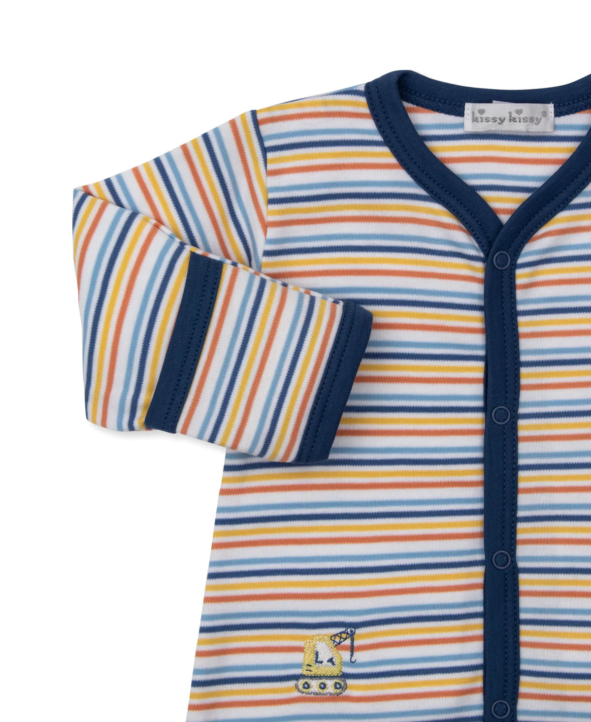 Construction Roadwork Stripe Footie