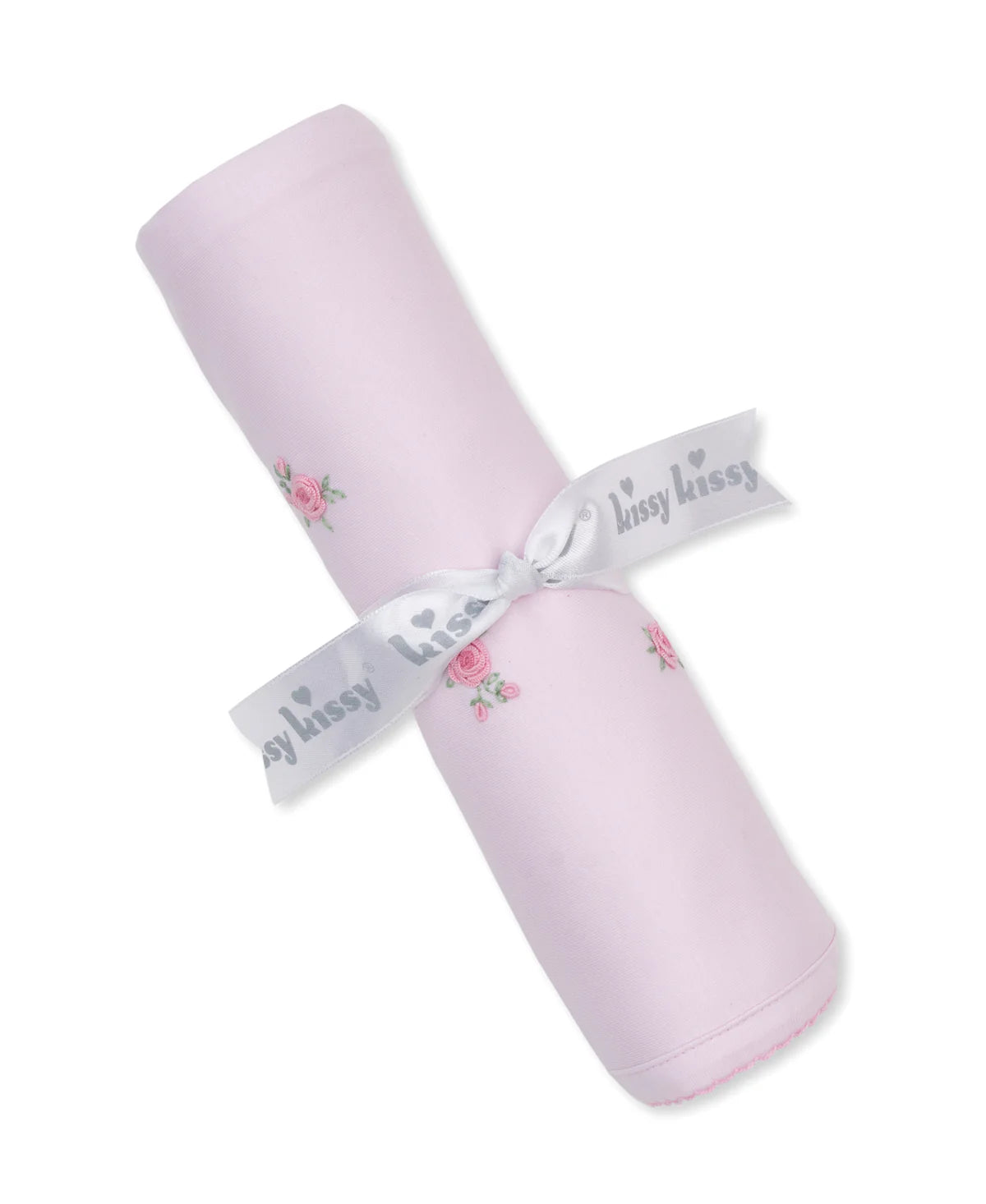 SCE Cottage Roses Pink Hand Emb. Blanket