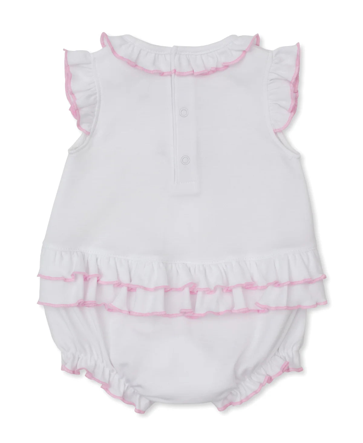 Premier Pastel Gardens White/Pink Hand Emb. Bubble