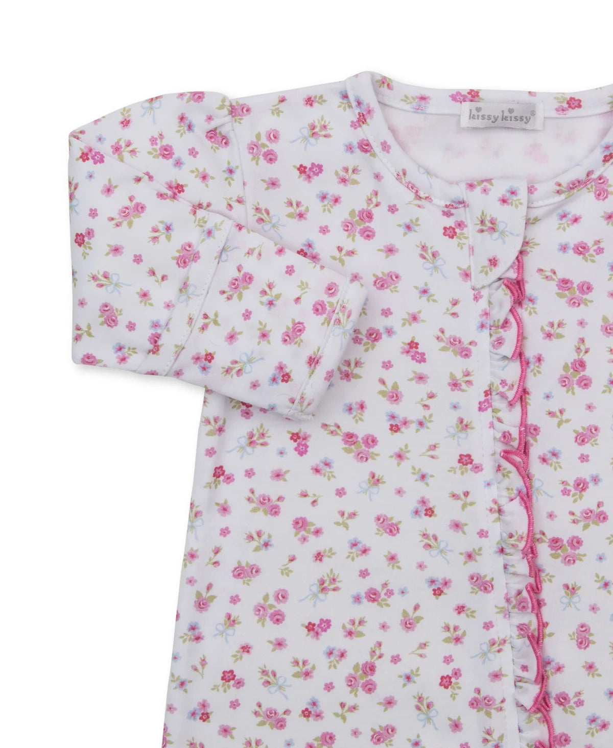 Rose Renaissance Floral Zip Footie