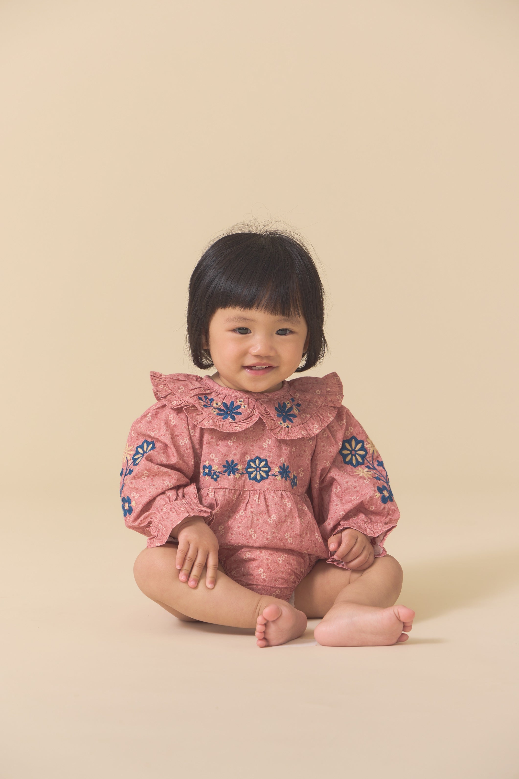 Little Belle Romper - Old Rose