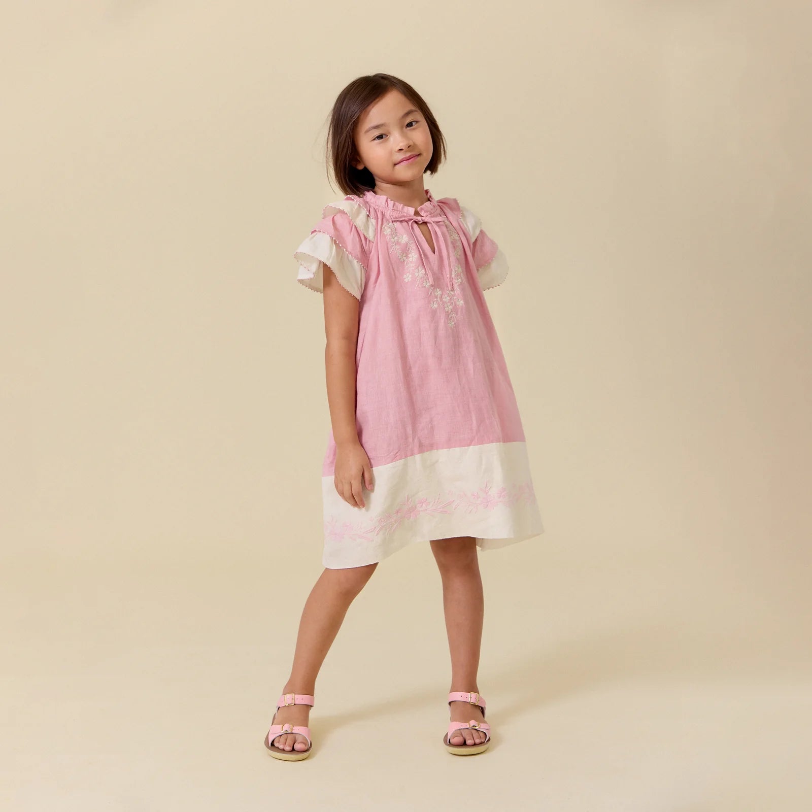 Linnea Dress- Peony Pink
