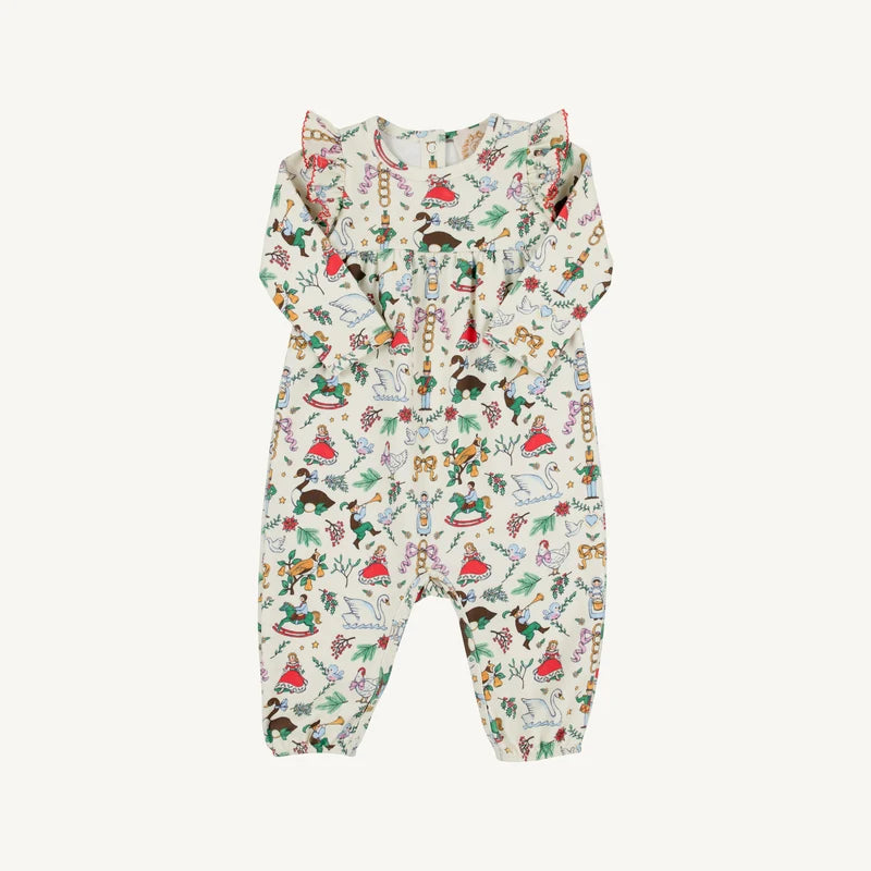 Leigh Ann Angel Sleeve Romper- 12 Days of Christmas