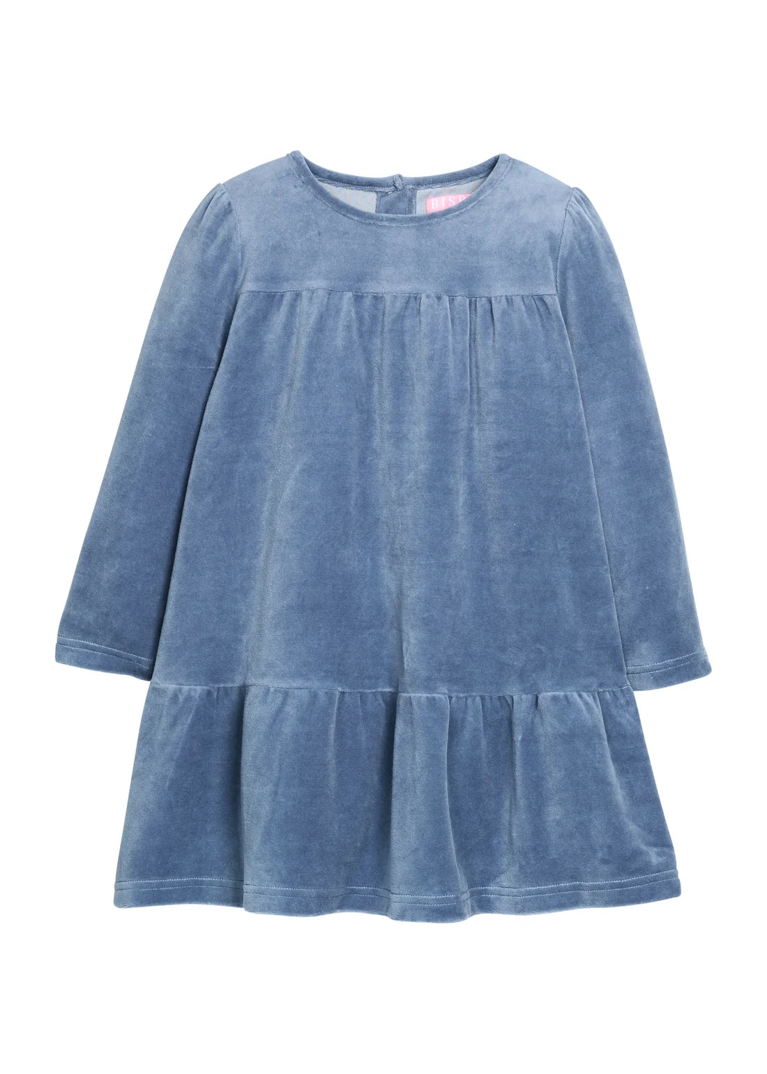 Lisle Dress - Dusty Blue Velour