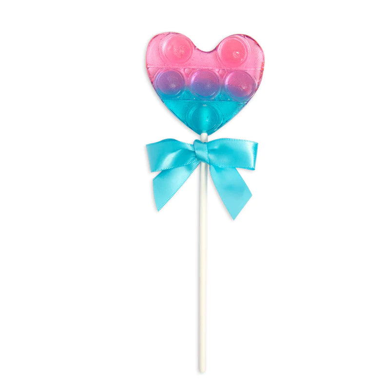 Cotton Candy Lollipopper Heart