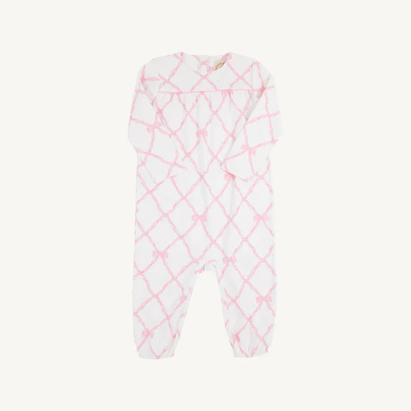 Long Sleeve Penny's Playsuit- Belle Meade Bow