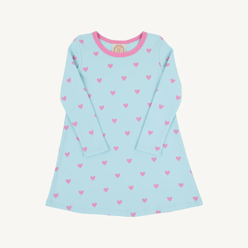 Polly Play Dress- Heart Eyes Belhaven Blue/ Winter Park Pink