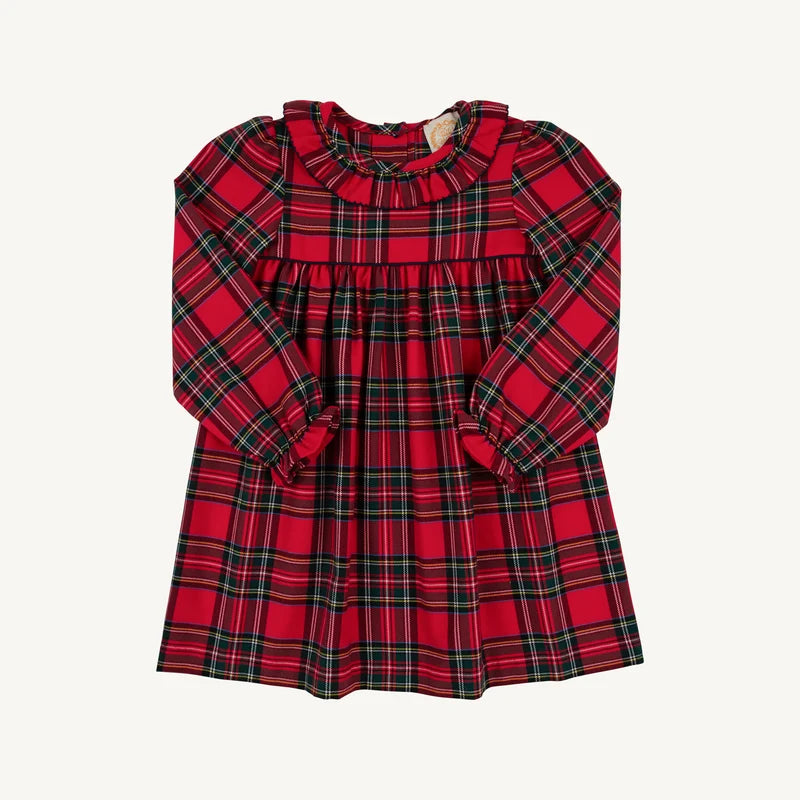 Long Sleeve Ramona Ruffle Dress- Society Prep Plaid