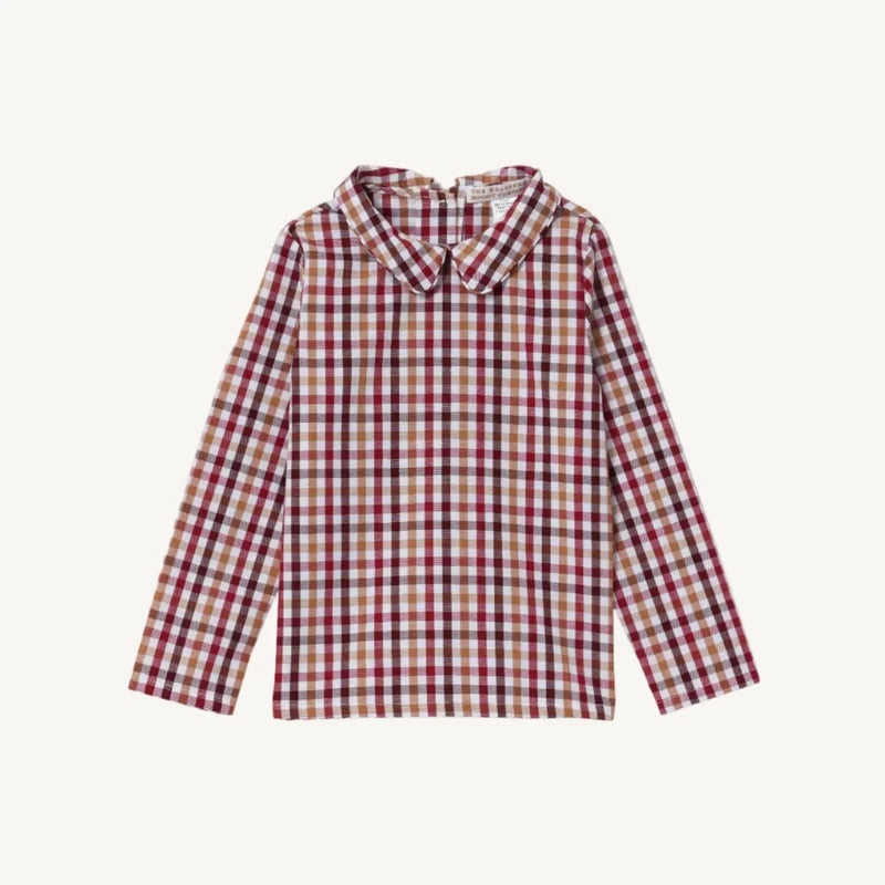 Peter Pan Collar Shirt- Easton Pond Plaid