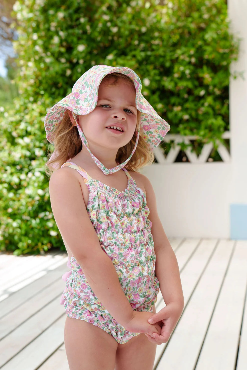Tropical Garden Lycra Sunny Hat